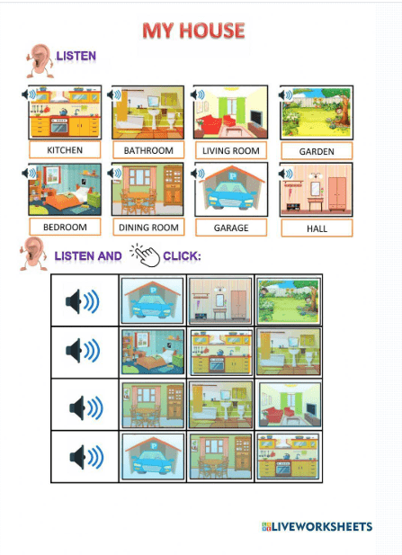 House Vocabulary Worksheet by egomez34